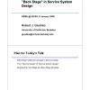 Bridging the "Front Stage" and "Back Stage" in Service System Design