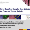 Buffered clock tree sizing for skew minimization under power and thermal budgets