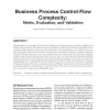 Business Process Control-Flow Complexity: Metric, Evaluation, and Validation