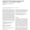 Capturing and reusing knowledge in engineering change management: A case of automobile development