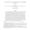Caste Structures and E-Governance in a Developing Country