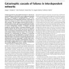 Catastrophic Cascade of Failures in Interdependent Networks