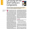 Certifying Off-the-Shelf Software Components