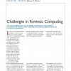 Challenges in forensic computing