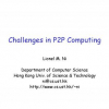 Challenges in P2P Computing