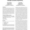 Challenges in the compilation of a domain specific language for dynamic programming