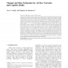 Channel and Data Estimation for Ad Hoc Networks and Cognitive Radio