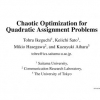 Chaotic optimization for quadratic assignment problems