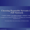 Choosing reputable servents in a P2P network