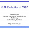 CLIR Evaluation at TREC