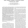 Closed Loop Analysis of the Bottleneck Buffer under Adaptive Window Controlled Transfer of HTTP-Like Traffic