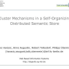Cluster Mechanisms in a Self-organizing Distributed Semantic Store