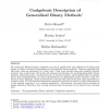 Coalgebraic Description of Generalized Binary Methods