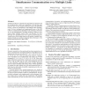 Collective communication on architectures that support simultaneous communication over multiple links
