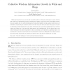 Collective wisdom: information growth in wikis and blogs