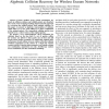 Collision Helps - Algebraic Collision Recovery for Wireless Erasure Networks