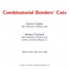 Combinatorial Benders' Cuts