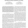 Combinatorial Optimization of Sensing for Rule-Based Planar Distributed Assembly