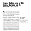 Common scaling laws for city highway systems and the mammalian neocortex