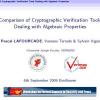 Comparison of Cryptographic Verification Tools Dealing with Algebraic Properties