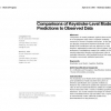 Comparisons of keystroke-level model predictions to observed data