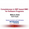 Completeness in SMT-based BMC for Software Programs