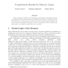Completeness Results for Memory Logics