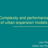 Complexity and performance of urban expansion models