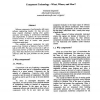 Component Technology - What, Where, and How?
