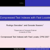 Compressed Text Indexes with Fast Locate