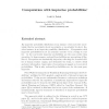Computation with imprecise probabilities