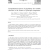 Computational aspects of algorithms for variable selection in the context of principal components