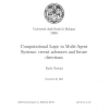 Computational Logic in Multi-Agent Systems: Recent Advances and Future Directions