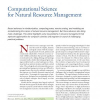 Computational Science for Natural Resource Management