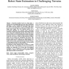Computer Vision Methods for Improved Mobile Robot State Estimation in Challenging Terrains
