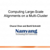 Computing Large-Scale Alignments on a Multi-Cluster
