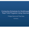 Computing Schedules for Multithreaded Real-Time Programs Using Geometry