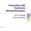Computing with Electronic Nanotechnologies