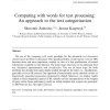 Computing with words for text processing: An approach to the text categorization