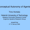 Conceptual Autonomy of Agents