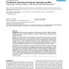 Conditional clustering of temporal expression profiles