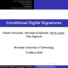 Conditional Digital Signatures