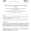 Conditional stability for a class of second-order differential equations