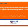 Configuration bitstream compression for dynamically reconfigurable FPGAs