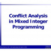 Conflict analysis in mixed integer programming