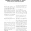 Constrained Global Optimization by Constraint Partitioning and Simulated Annealing