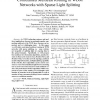 Constrained Multicast Routing in WDM Networks with Sparse Light Splitting