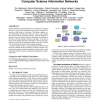 Construction and Analysis of Web-Based Computer Science Information Networks