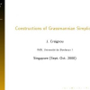 Constructions of Grassmannian Simplices