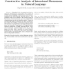 Constructive Analysis of Intensional Phenomena in Natural Language